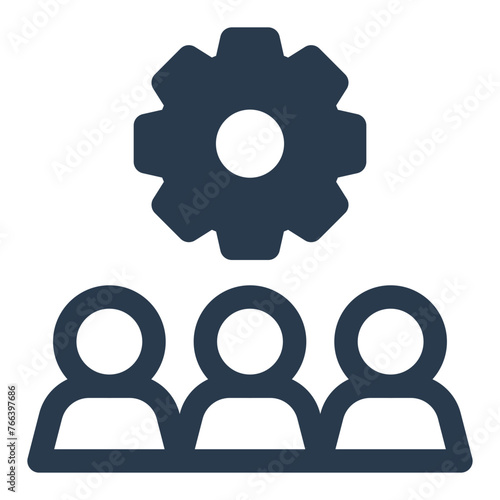 Committee Discussion Forum in The Boardroom Vector Icon Illustration