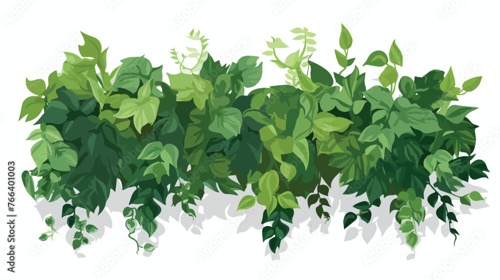 Painting Green Wall flat vector isolated on white background - obrazy, fototapety, plakaty 
