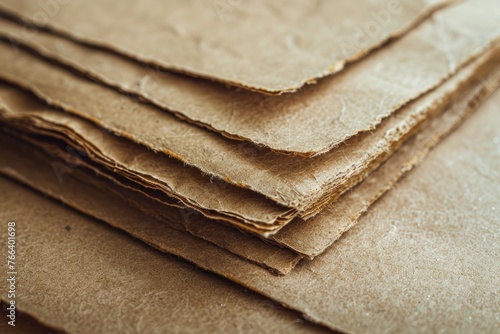 background with a brown kraft paper sheet © Alexei
