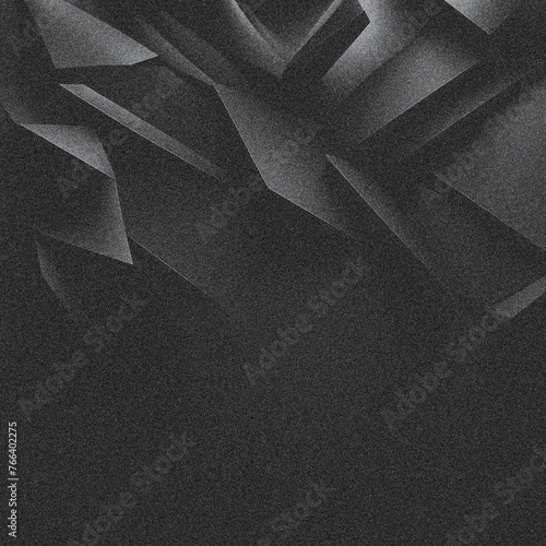 Black and white geometric noise grain background texture. Nostalgia, vintage 70s, 80s style