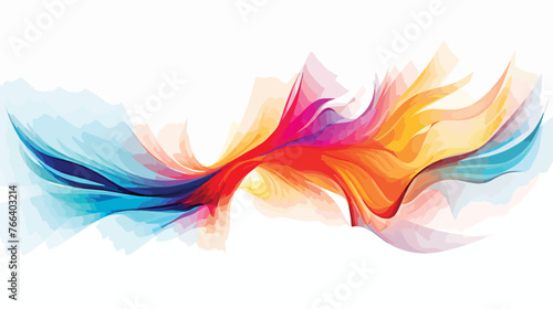 Rendering abstract colorful fractal light background