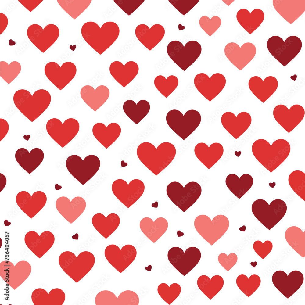 a lot of hearts are shown with a white background.