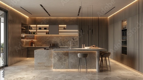 nterior of a new modern kitchen