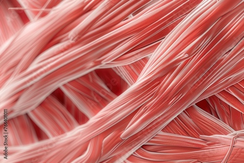 a detailed red muscular fibers photo