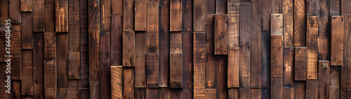 Seamless Brown Wood Plank Texture for Rustic Background Banner