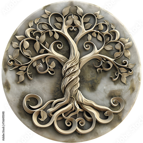 Logo of a tree, for meditation, nature, calmness and mindfulness