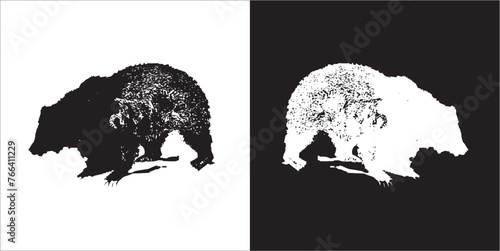 Illustration vector graphics of bear icon