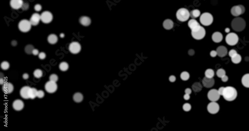 Abstract glowing white particle background animation material. Sparkling particles with bokeh. (Background transparent) MOV with alpha channel. 抽象的な輝く白色のパーティクル背景アニメーション素材(背景透過)アルファチャンネル付