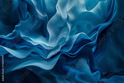 Creative Depths Abstract Blue Background Dynamic Shapes