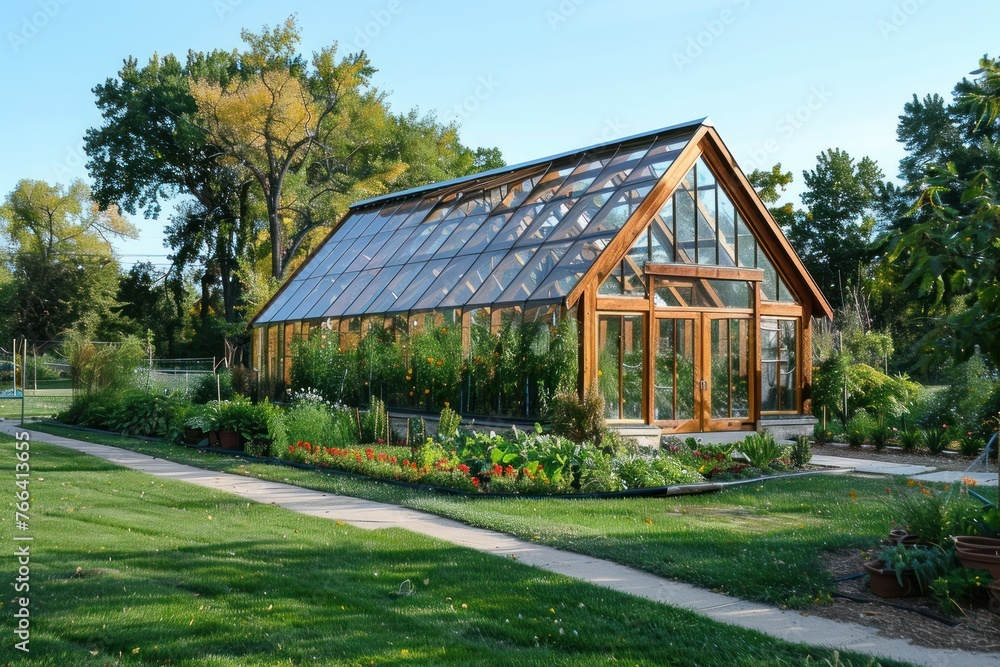 huge greenhouse backyard farming