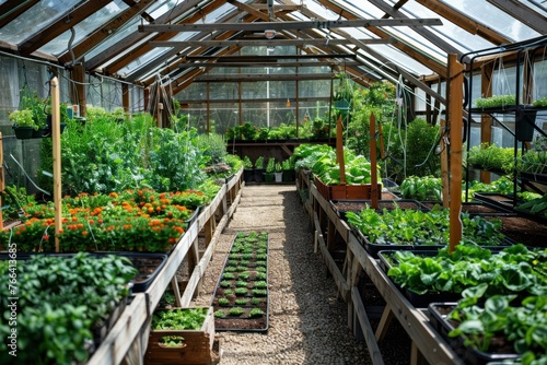 huge greenhouse backyard farming