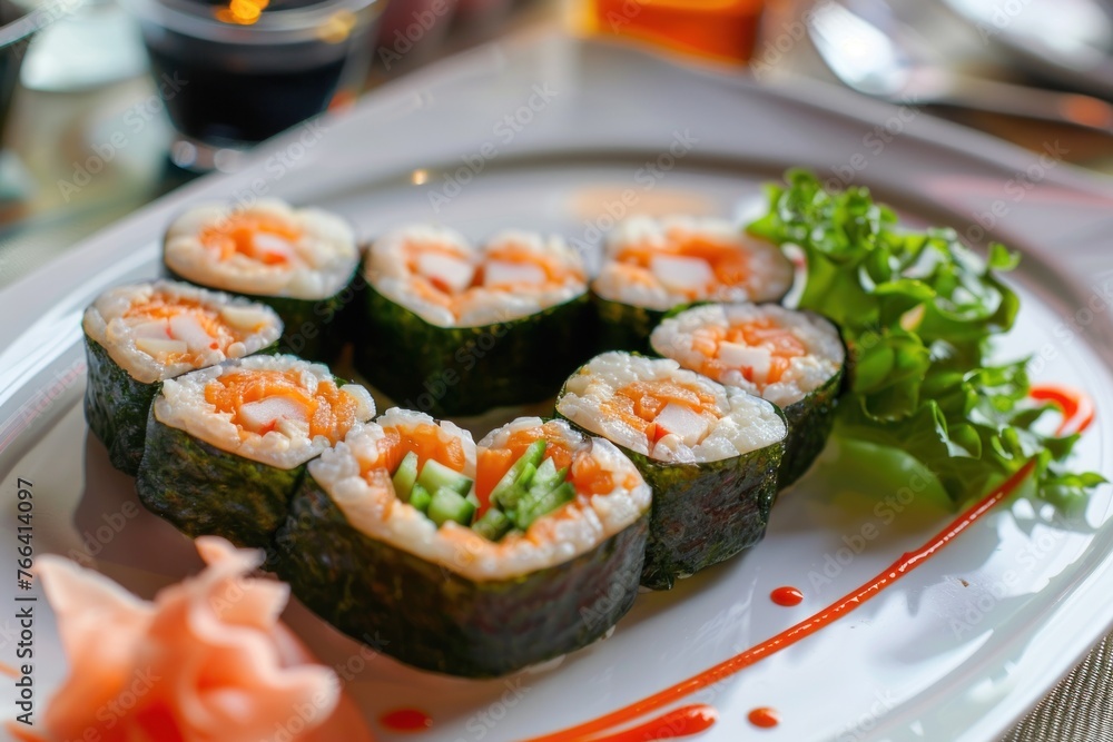 love heart shaped shushi roll for the passion and love of japanese sushi maki foor or fine dining love heart shaped shushi roll for the passion and love of japanese sushi maki foor or fine dining
