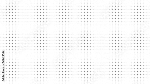 White background with black dotted grid lines creating a square pattern. Template platform for technology, user interface, industry, science, blueprint, or infographic concept. Vector illustration