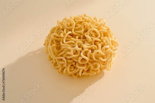 Ramen noodles isolated on a white background, noodles, ramen, Japanese cuisine, street food