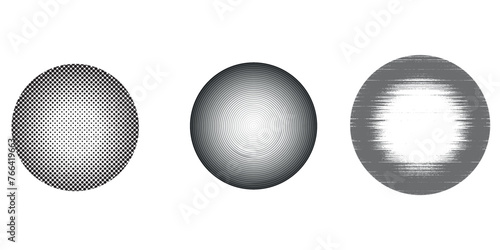 Abstract dotted circles Bacground white