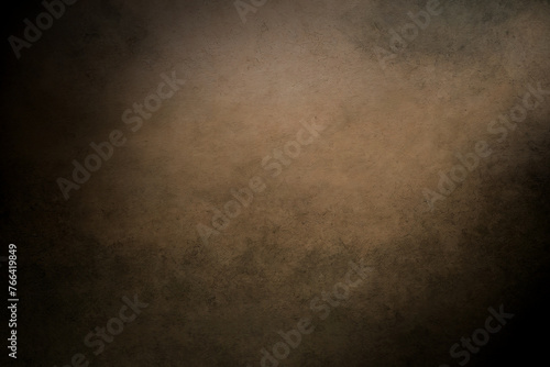 Rusty brown metal texture. Gradient. Background made of shabby metal with patina, abrasions, traces of oxidation photo
