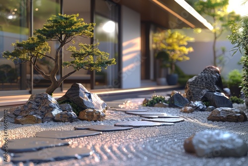 japanees stone garden  the meditation place  zen inspiration