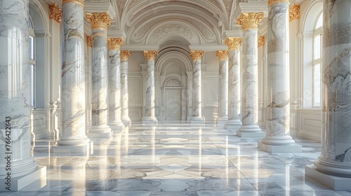 luxury palace marble pillar building photo