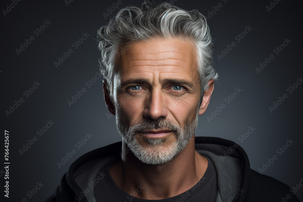AI generated portrait of confident successful handsome businessman AI generated portrait of confident successful handsome businessman