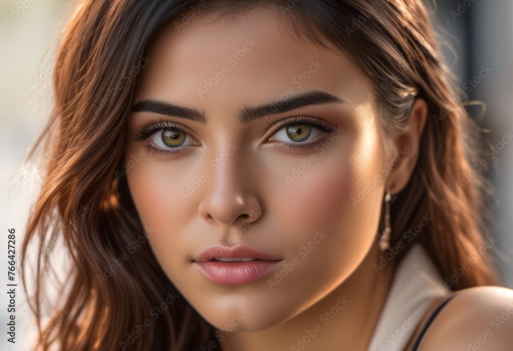 A Portrait Of Breathtakingly Gorgeous, Exotic, Beautiful Woman. A Portrait Of Breathtakingly Gorgeous, Exotic, Beautiful Woman.