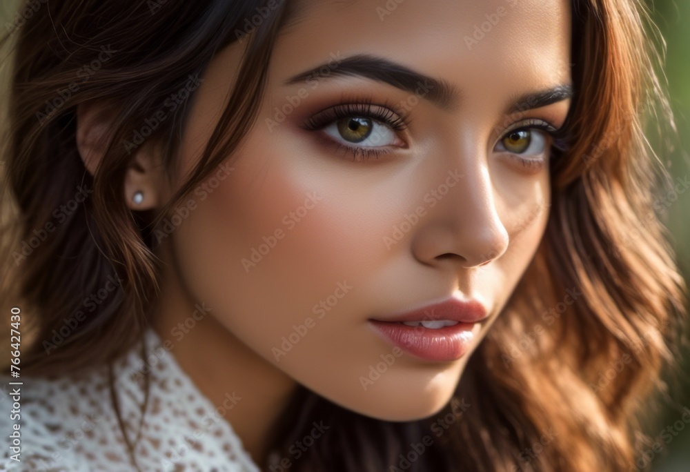 A Portrait Of Breathtakingly Gorgeous, Exotic, Beautiful Woman. A Portrait Of Breathtakingly Gorgeous, Exotic, Beautiful Woman.