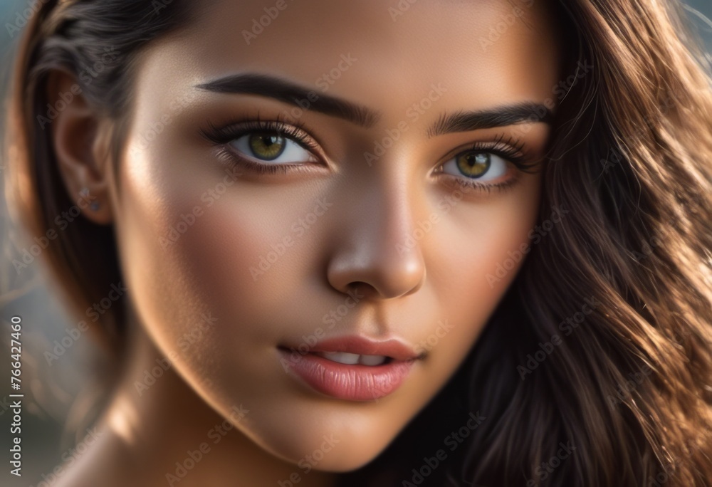 A Portrait Of Breathtakingly Gorgeous, Exotic, Beautiful Woman. A Portrait Of Breathtakingly Gorgeous, Exotic, Beautiful Woman.