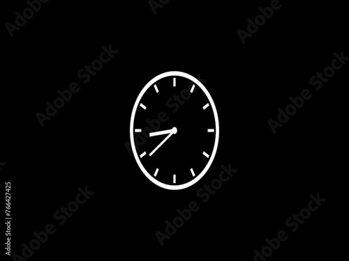 Wallpaper Mural Clock Counting Down 24 Hour Day Fast Speed. Clock with moving arrows. Clock time lapse UHD 4K Animation. Torontodigital.ca