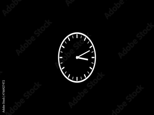 Wallpaper Mural Clock Counting Down 24 Hour Day Fast Speed. Clock with moving arrows. Clock time lapse UHD 4K Animation. Torontodigital.ca