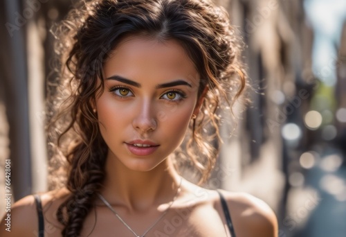 A Portrait Of Breathtakingly Gorgeous, Exotic, Beautiful Woman.