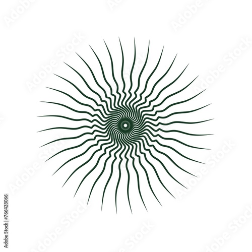 abstract background green logo circle