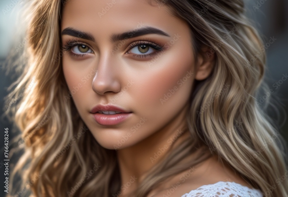 A Portrait Of Breathtakingly Gorgeous, Exotic, Beautiful Woman. A Portrait Of Breathtakingly Gorgeous, Exotic, Beautiful Woman.