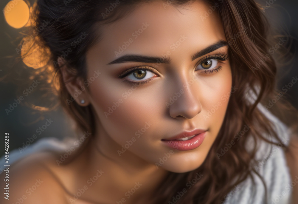A Portrait Of Breathtakingly Gorgeous, Exotic, Beautiful Woman. A Portrait Of Breathtakingly Gorgeous, Exotic, Beautiful Woman.