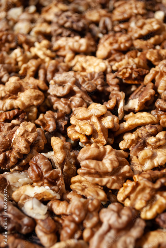 Lots of shelled walnuts. The concept of healthy eating and organic food. Vitamin food Lots of shelled walnuts. The concept of healthy eating and organic food. Vitamin food