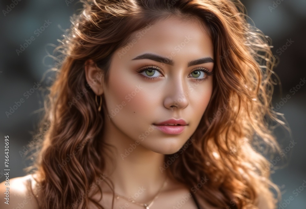A Portrait Of Breathtakingly Gorgeous, Exotic, Beautiful Woman. A Portrait Of Breathtakingly Gorgeous, Exotic, Beautiful Woman.