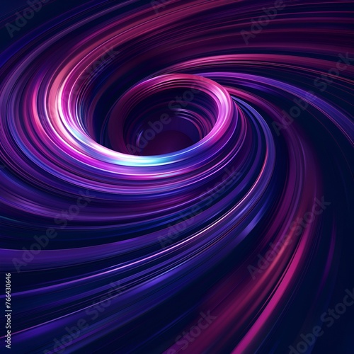 Swirling Wave Light Blur Illustration