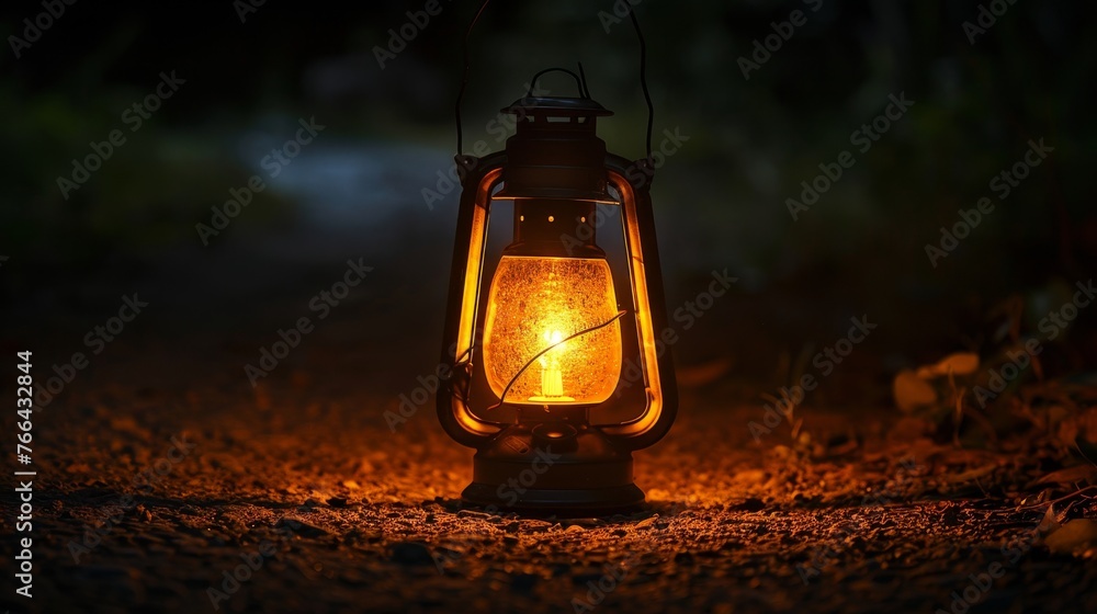 Glow: A lantern glowing in the darkness Glow: A lantern glowing in the darkness