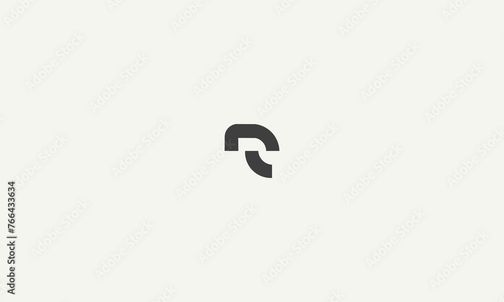 initial letter R monogram simple logo design vector illustration initial letter R monogram simple logo design vector illustration