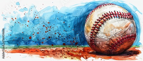 Baseball clip art for creative sports projects and designs.