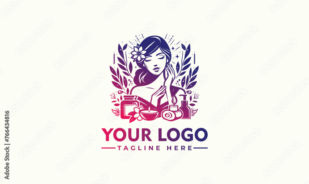 Spa Beauty Lady Logo Design - Beautiful Woman Face Logo Design Inspiration