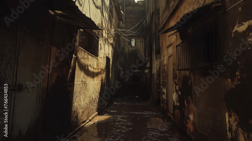 spooky abandoned alley © Luka