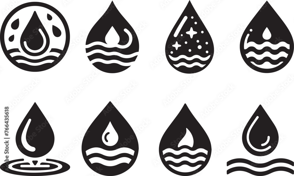 Water Icon Silhouettes Water EPS Vector Water Clipart Water Icon Silhouettes Water EPS Vector Water Clipart