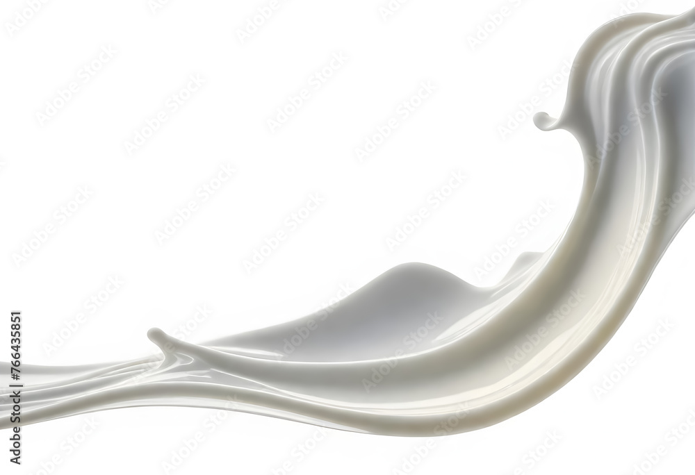 a wave of milk is flowing over a white background a wave of milk is flowing over a white background