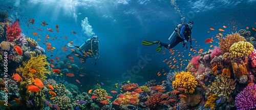 Divers that dip under the surface enjoy Investigate the reef Marine life