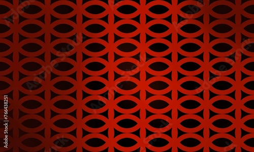 Black background and red graphic pattern It was created from a graphics program. Can be used for designing media, backdrops, and presentations.