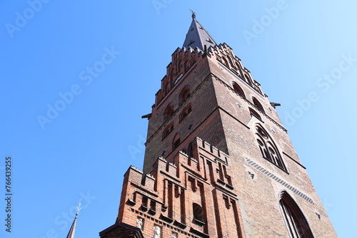 Tower of St. Peter's Church in Malmö, Sweden