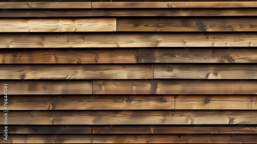 Horizontal wooden lines on wall Horizontal wooden lines on wall
