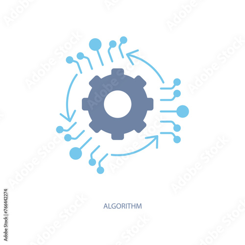 algorithm concept line icon. Simple element illustration. algorithm concept outline symbol design.