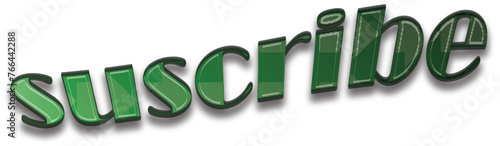SUSCRIBE TYPOGRAPHY
