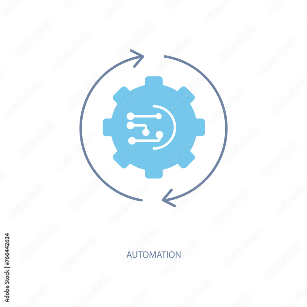 automation concept line icon. Simple element illustration. automation concept outline symbol design. automation concept line icon. Simple element illustration. automation concept outline symbol design.