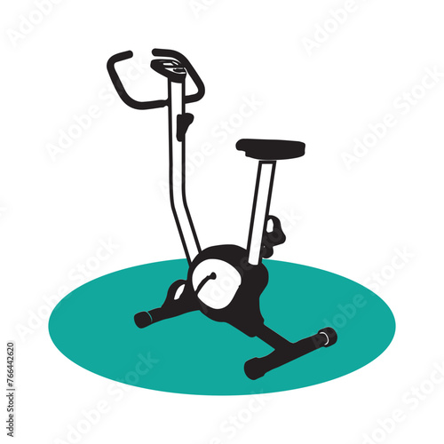Spinning bike icon for fitness